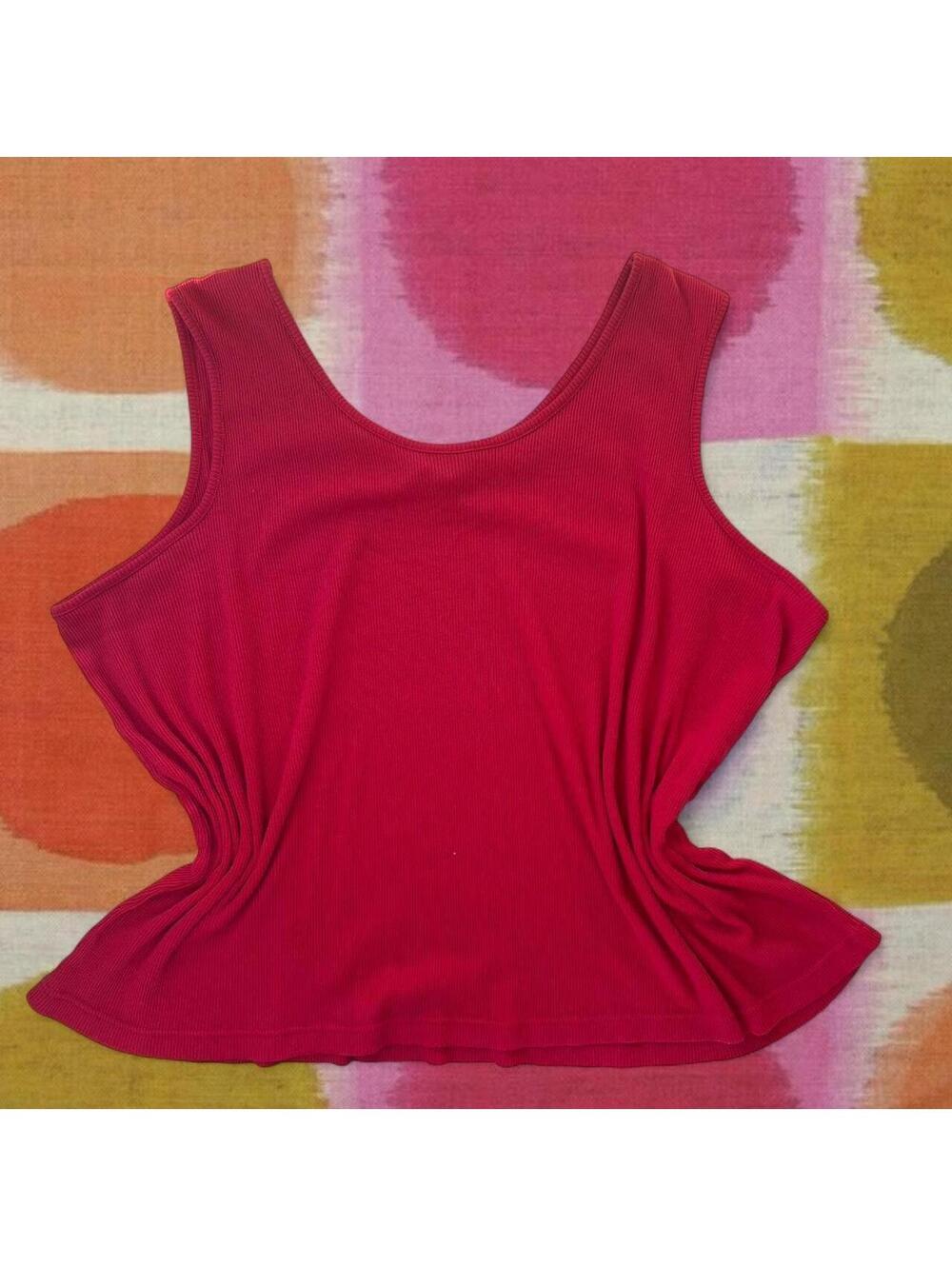 Vibi Venezia Women's Red and Pink Vests-tanks-cami